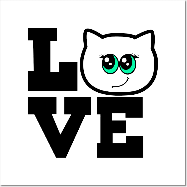 LOVE Cat Wall Art by CraftyCatz